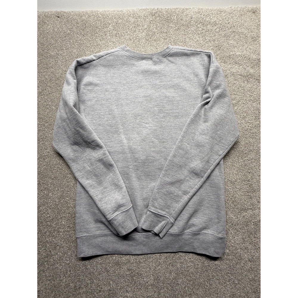 Budweiser King of Beers Graphic Sweatshirt Grey Crewneck Casual Pullover Top M‎ - Picture 6 of 9